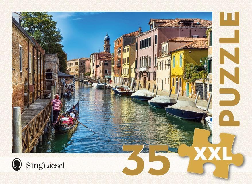Demenz-Puzzle: Venedig. Das Demenz-Puzzle-Spiel mit 35 Puzzle-Teilen im XXL-Format: Der Puzzle-Spiele-Spaß bei Demenz. Ideal als Geschenk, Aktivierung und Beschäftigung bei Demenz: 5