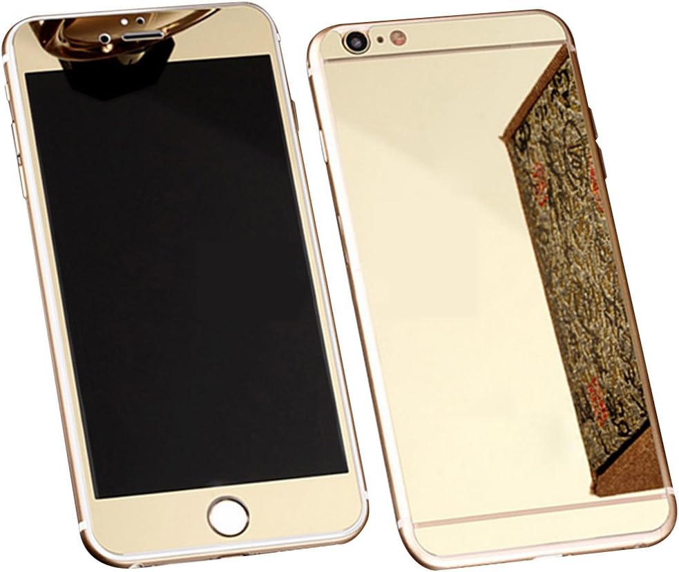 Front and Back Tempered Glass Screen Protector for iPhone 5 5G 5S โ Yihya Ultra Thin Mirror Design, Colourful, Glittery Glass
