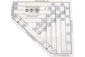 Simple Folded Corners Ruler by Doug Leko - Walfront Mini Quilt Ruler...