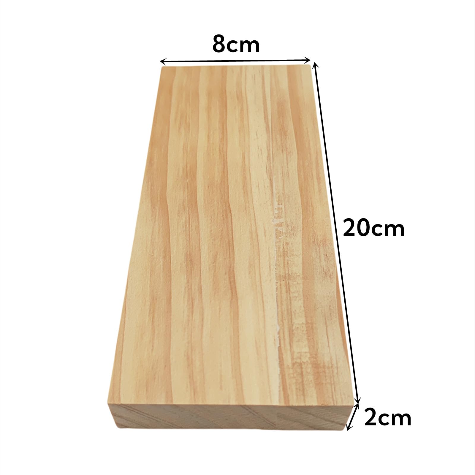 6PCS Rectangle Wood Boards Unfinished Wood Blocks for Crafting 20x8x2cm Blank Whittling Wooden Blocks for Carving,Painting & Burning - Image 3
