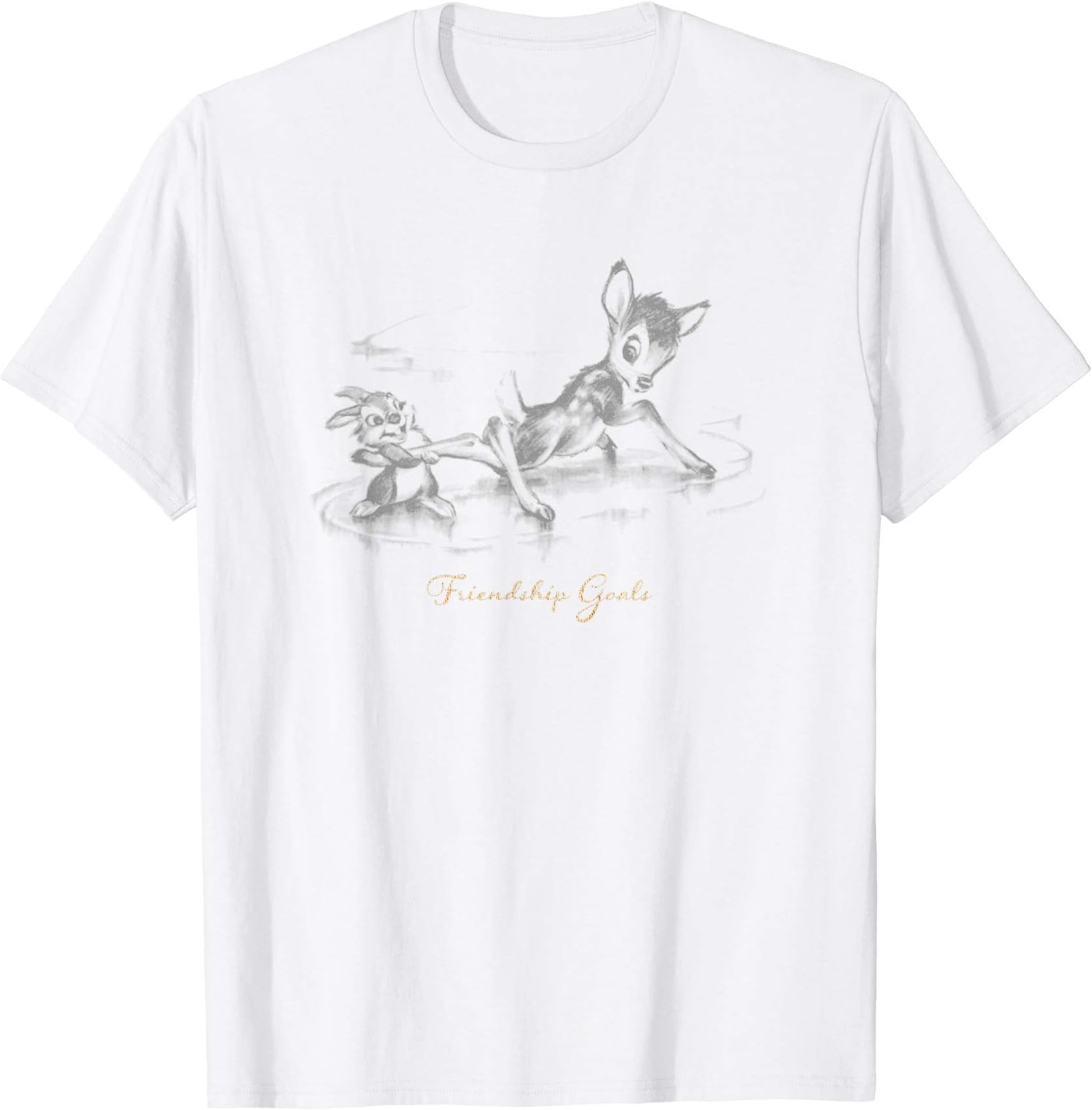 DisneyBambi Thumper And Bambi Friendship Goals T-ShirtOEKO-TEX STANDARD 100