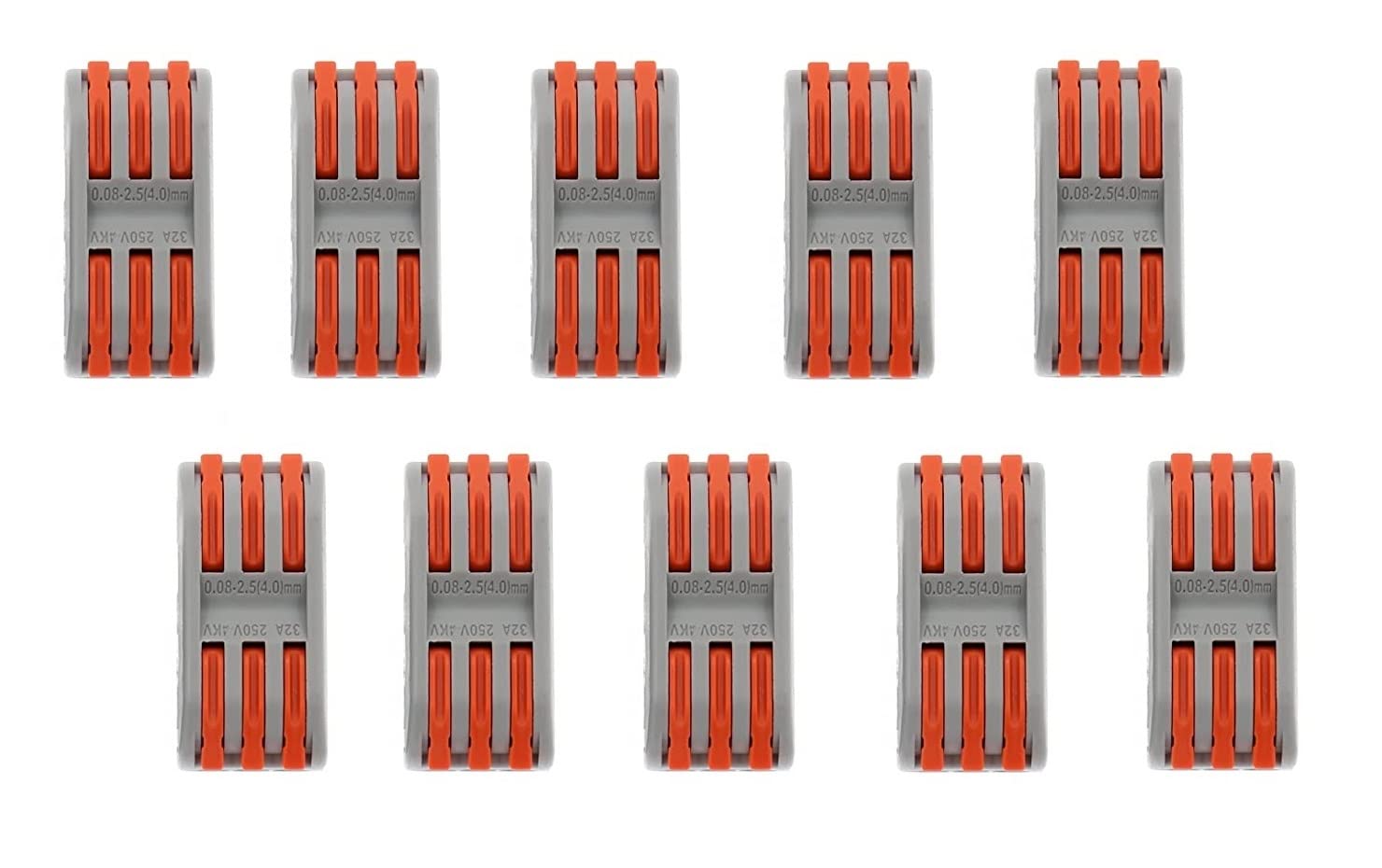 Besillia Wire Connectors Compact Lever Wire Connectors Nut Fast Connection Terminal 28-12 AWG 3 Circuit Inline Splices (SPL-3, 10PCS) (B0C4LT7GBP) Amazon Price History, Amazon Price Tracker