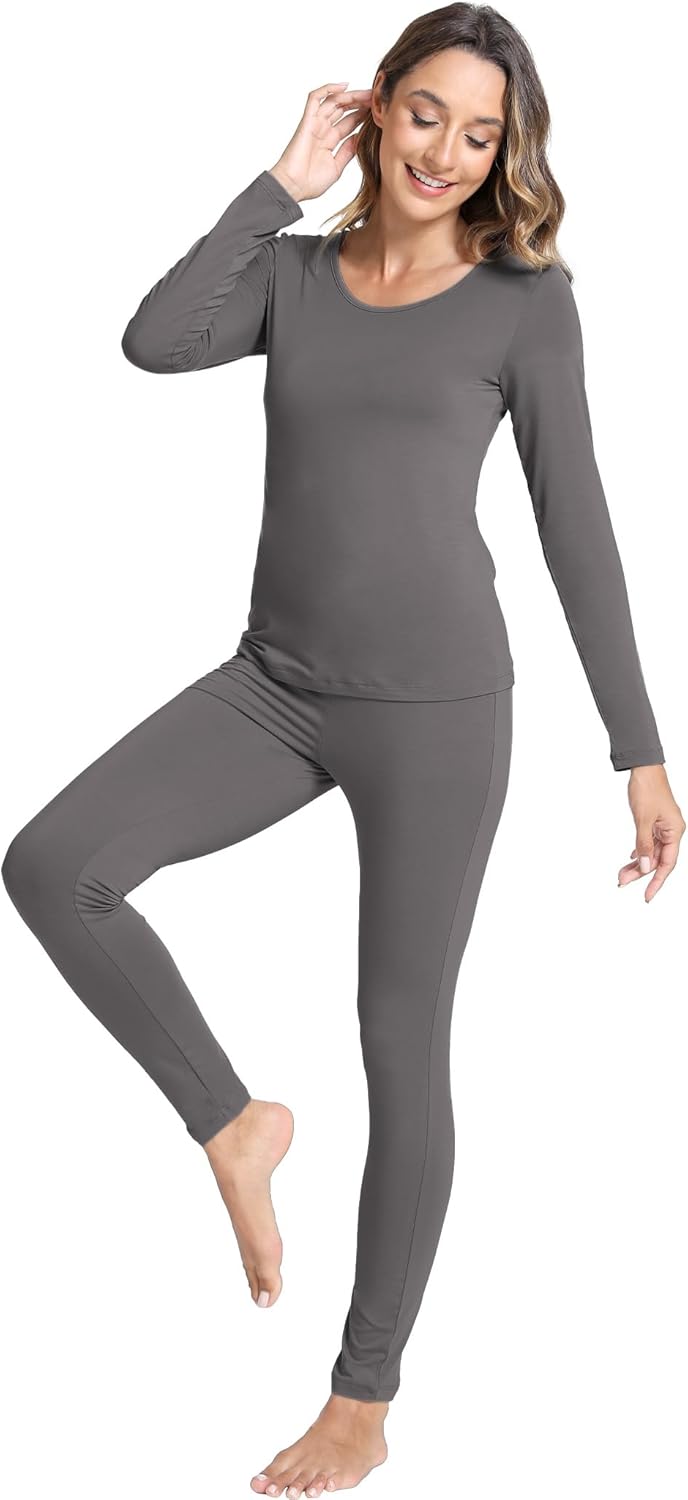 GYS Bamboo Viscose Long Johns Sets Thermal Underwear for Women Long Sleeve Base Layer - Image 4