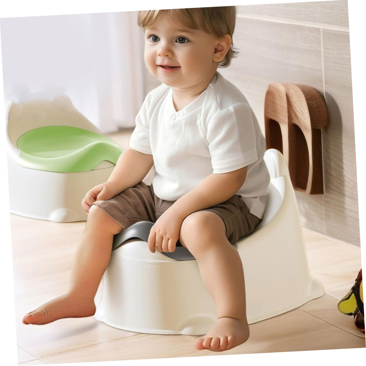 Orinal Portátil para Bebés Asiento de Inodoro para Entrenamiento, de Plástico, para Baño y Niños Pequeños