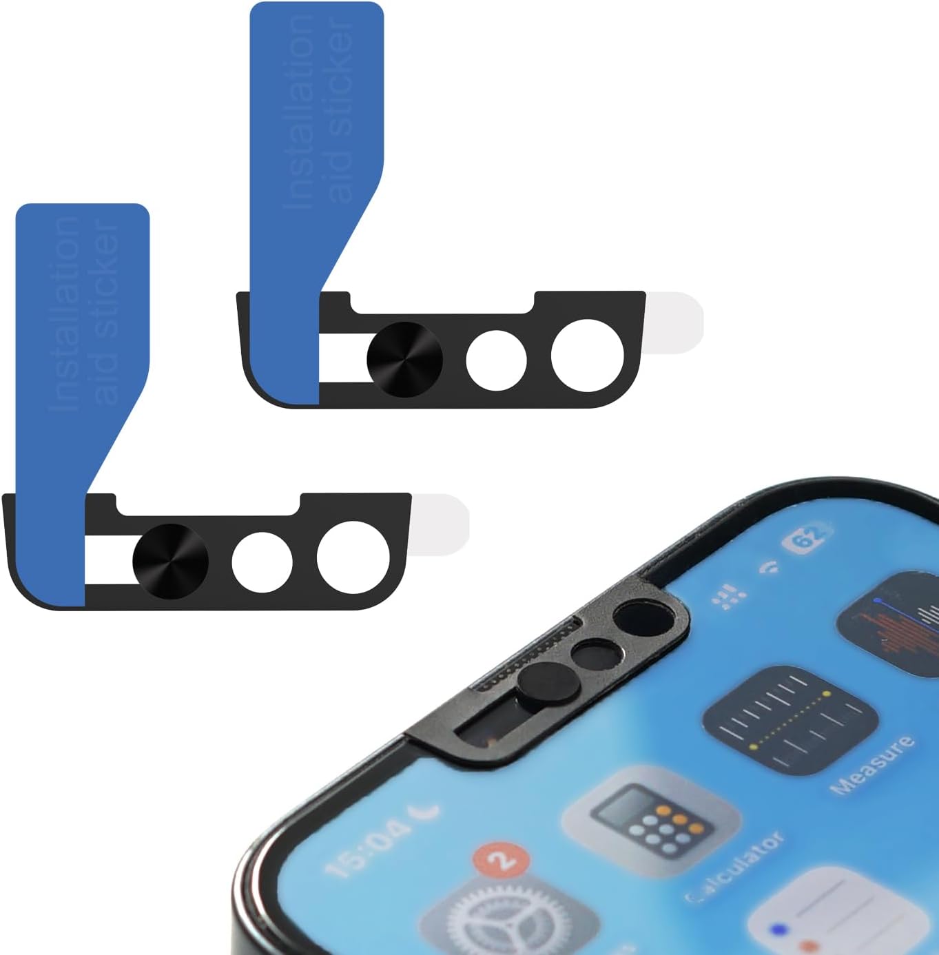 Front Camera Privacy Cover for iPhone 17e/16e/14/14Plus/13,Black