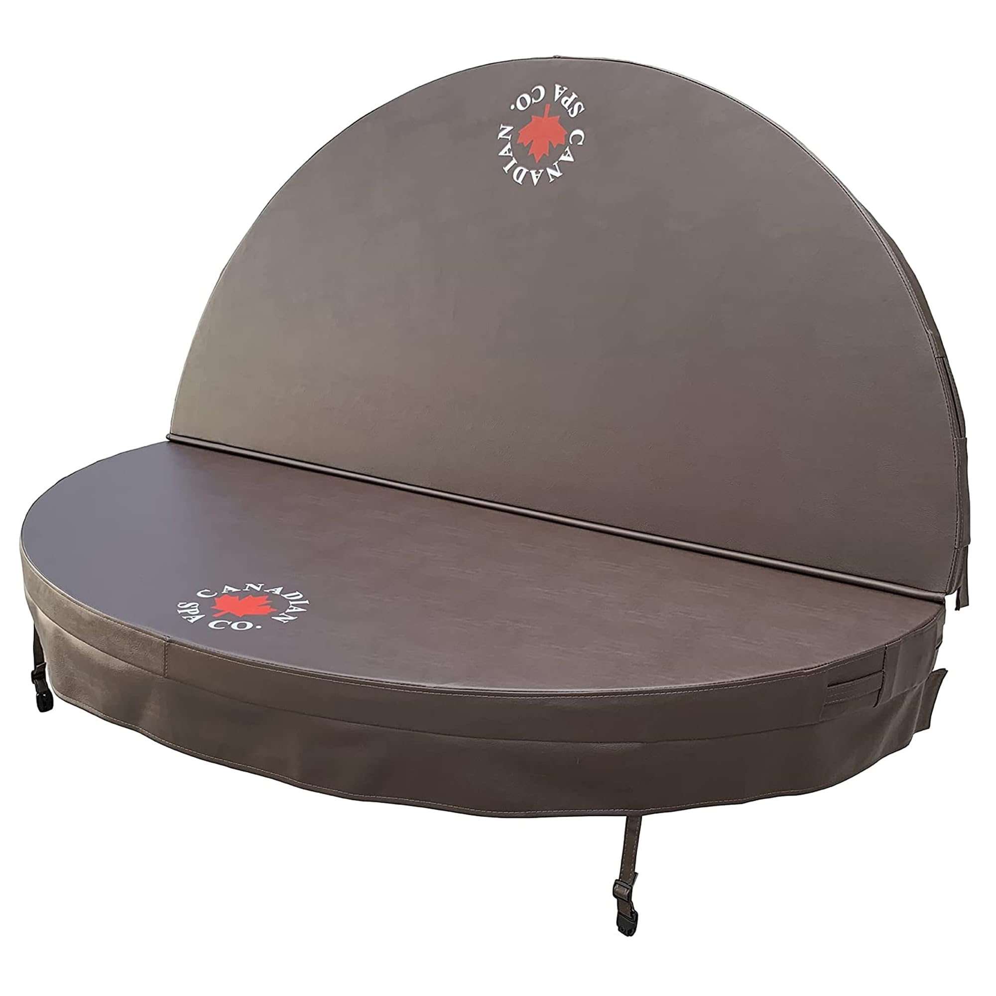 CANADIAN SPA CO. Poolabdeckung rund, Ø 203 cm, braun, Isolierabdeckung für Hot Tub, Abdeckung für Pool wasserdicht und UV-beständig