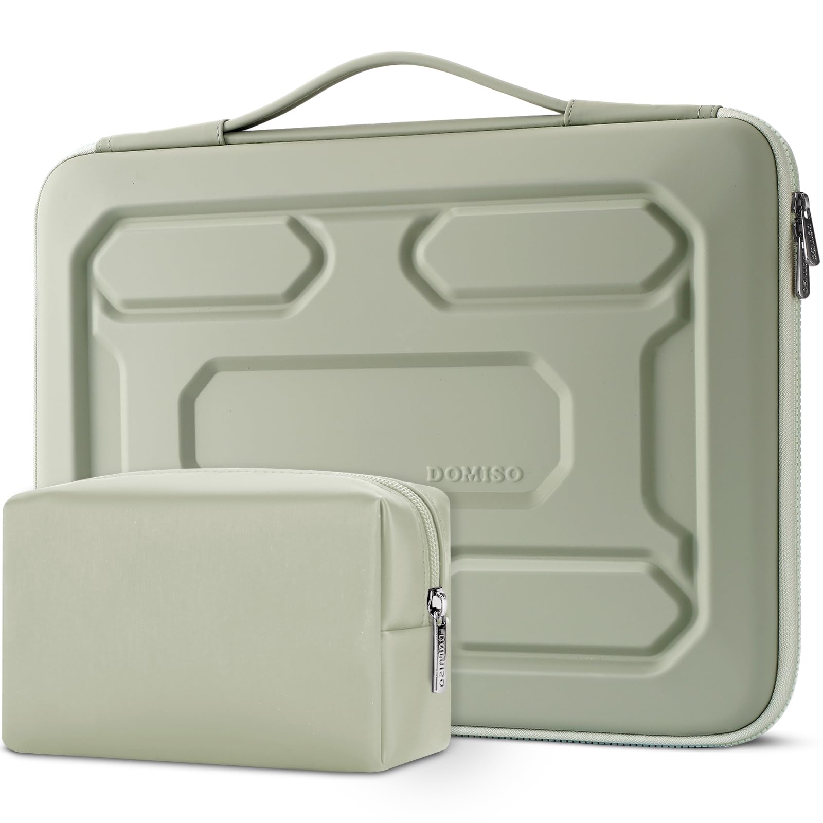 DOMISO Laptop Hard Case 17-17.3 inch Waterproof Shockproof Hard Shell Laptop Sleeve with Handle & Storage Pocket, Compatible with MacBook, HP, Dell,