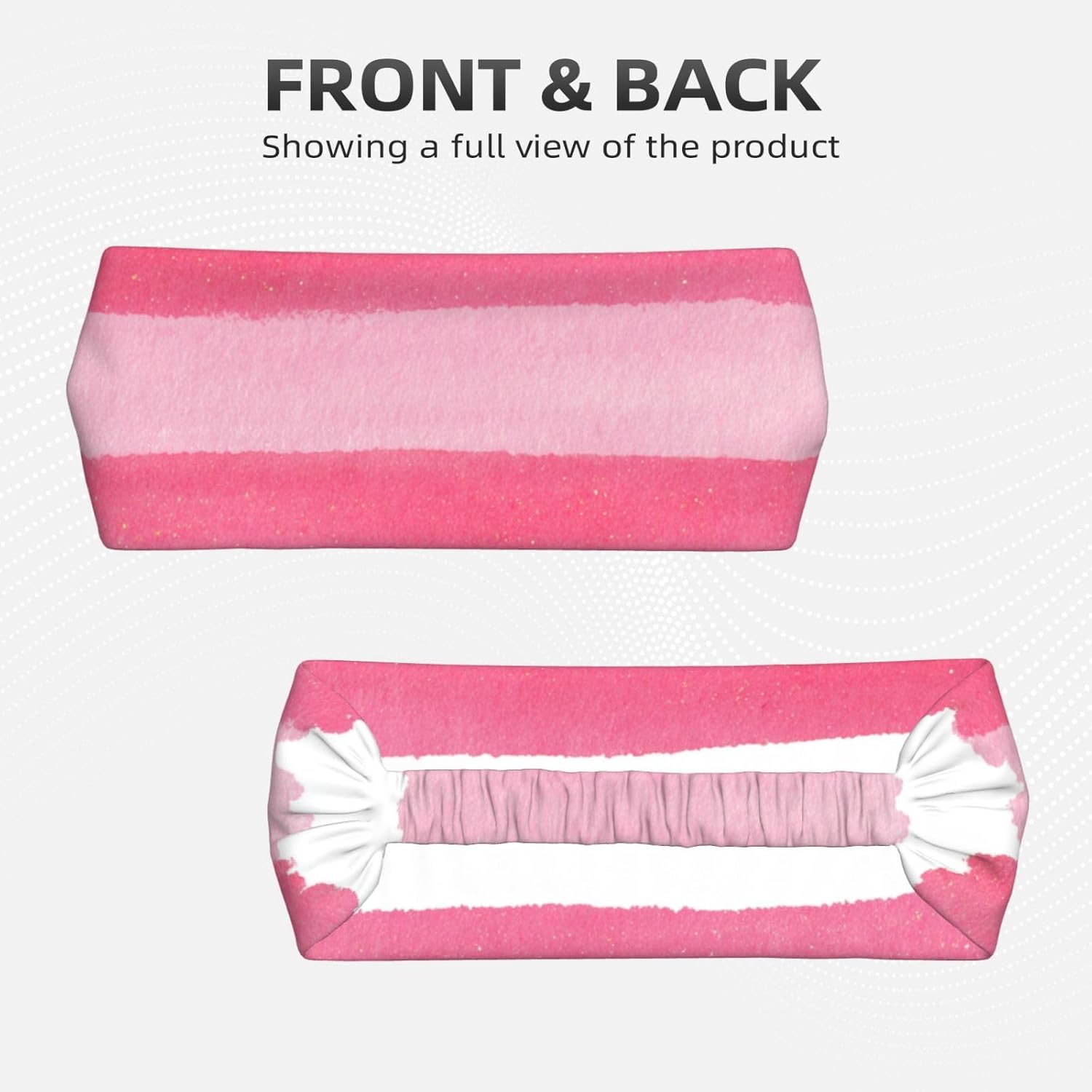 Silver Sparkly Straight Horizontal Line Headband Sports Sweatbands for Men Women Hairband for Workout Athletic Running Yoga Basketball Gym