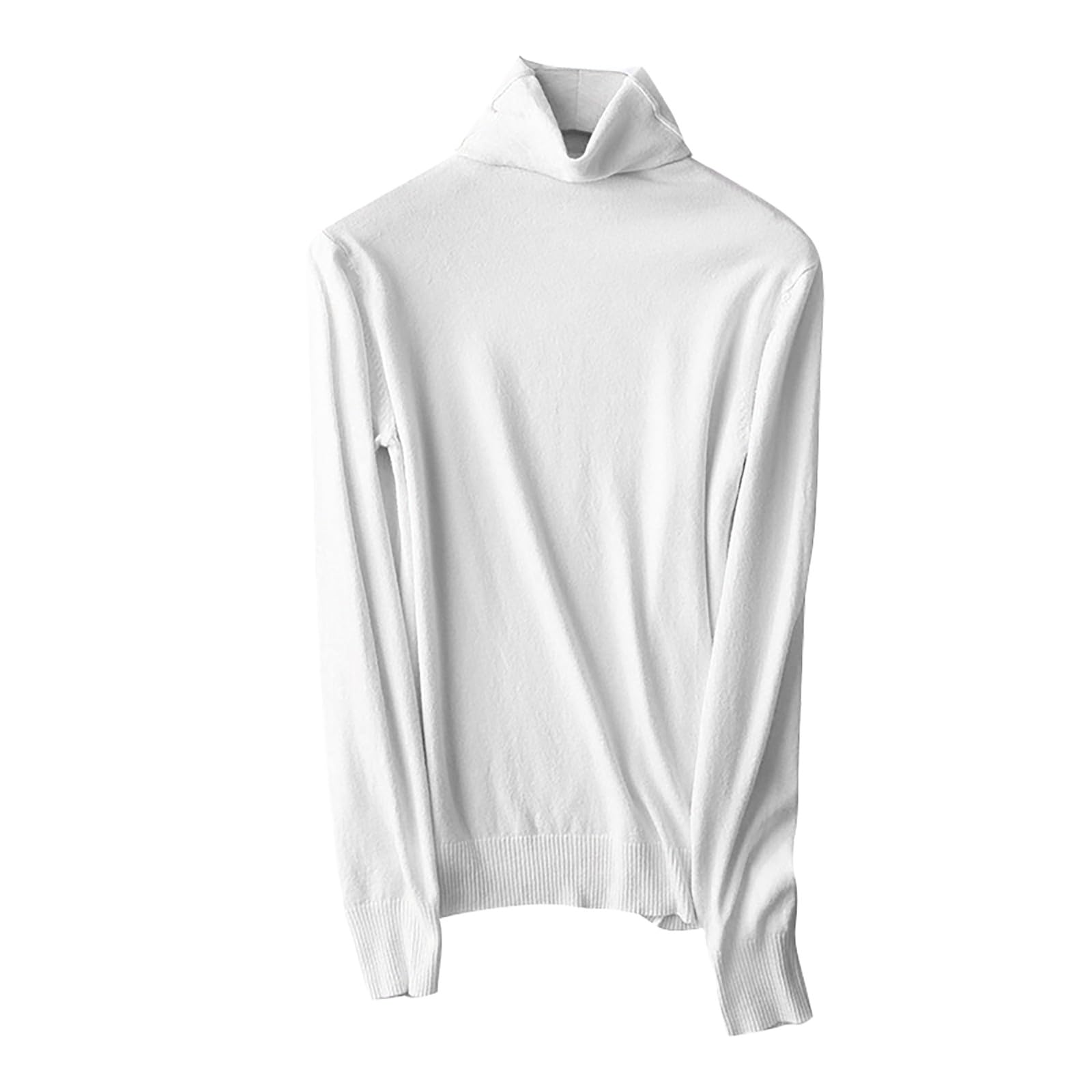 Cashmere Sweaters for Women Warm Knitted Mock Turtleneck Tops Fall Winter Long Sleeve Soft Sweater Pullover 2025