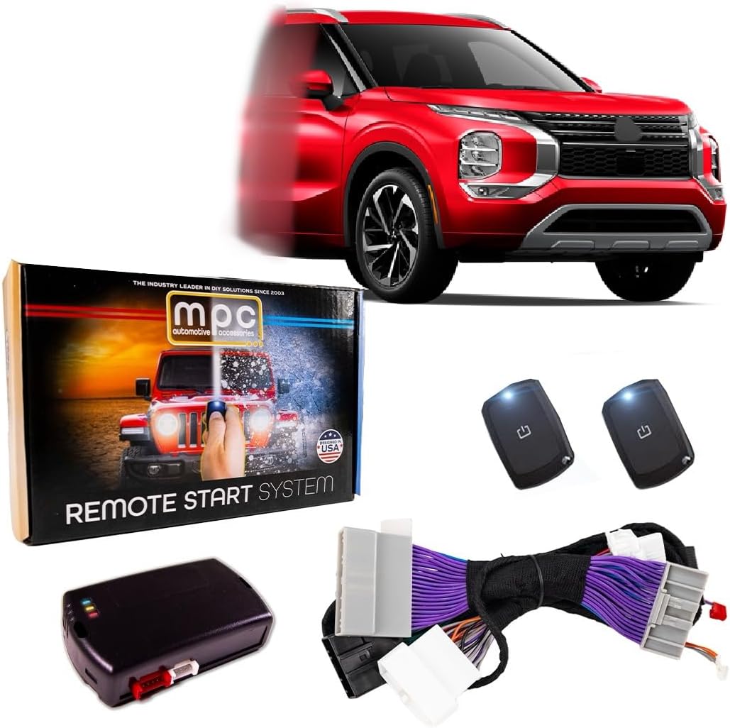 MPC Remote Start Kit Compatible with 2022-2023 Mitsubishi Outlander || Plug and Play || Push to Start Ignition Vehicles Only || with 2 Remotes