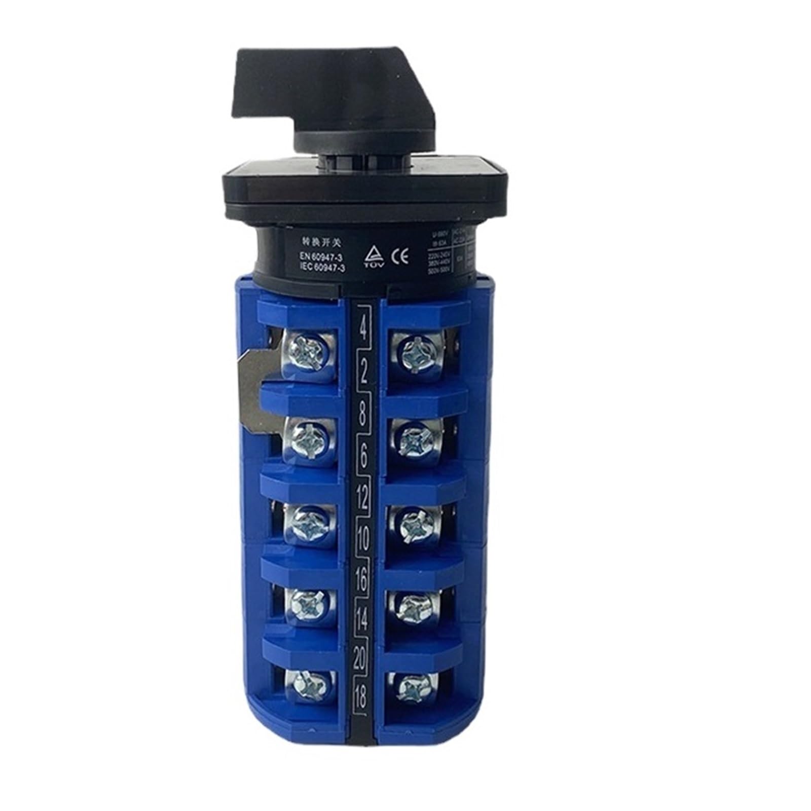 YWZVBSDCS 3 Positions Rotary Switch 5 Poles LW26-63/5 Cam Selector 63A 690V Change-over Gear