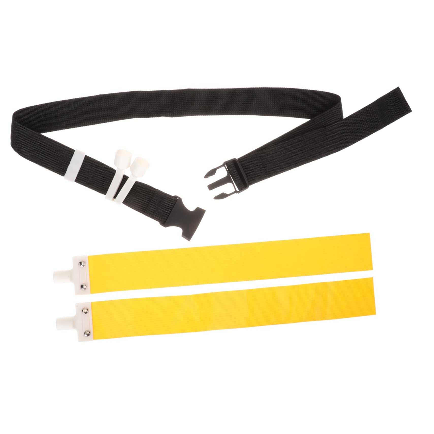 BRIGHTFUFU Football Waist Flag Rugby Waist Flag Multi-use Football Belt Easy to Wear Adjust and Tackle Opponent