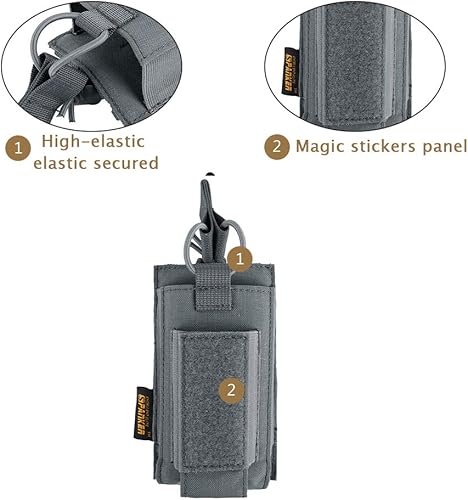 Miniatura 24 de EXCELLENT ELITE SPANKER Funda para rifle elástico Mag M4 M14 M16 AK AR para rifle elástico M4 M14 M16 AK AR para bolsa de pistola Mag Doble-Negro