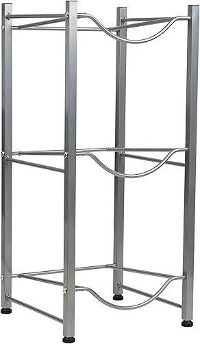 Miniatura 8 de Mind Reader Soporte para jarra de agua de 5 galones, soporte para botella de agua, soporte para enfriador de agua, estante, metal, 13.5 pulgadas de