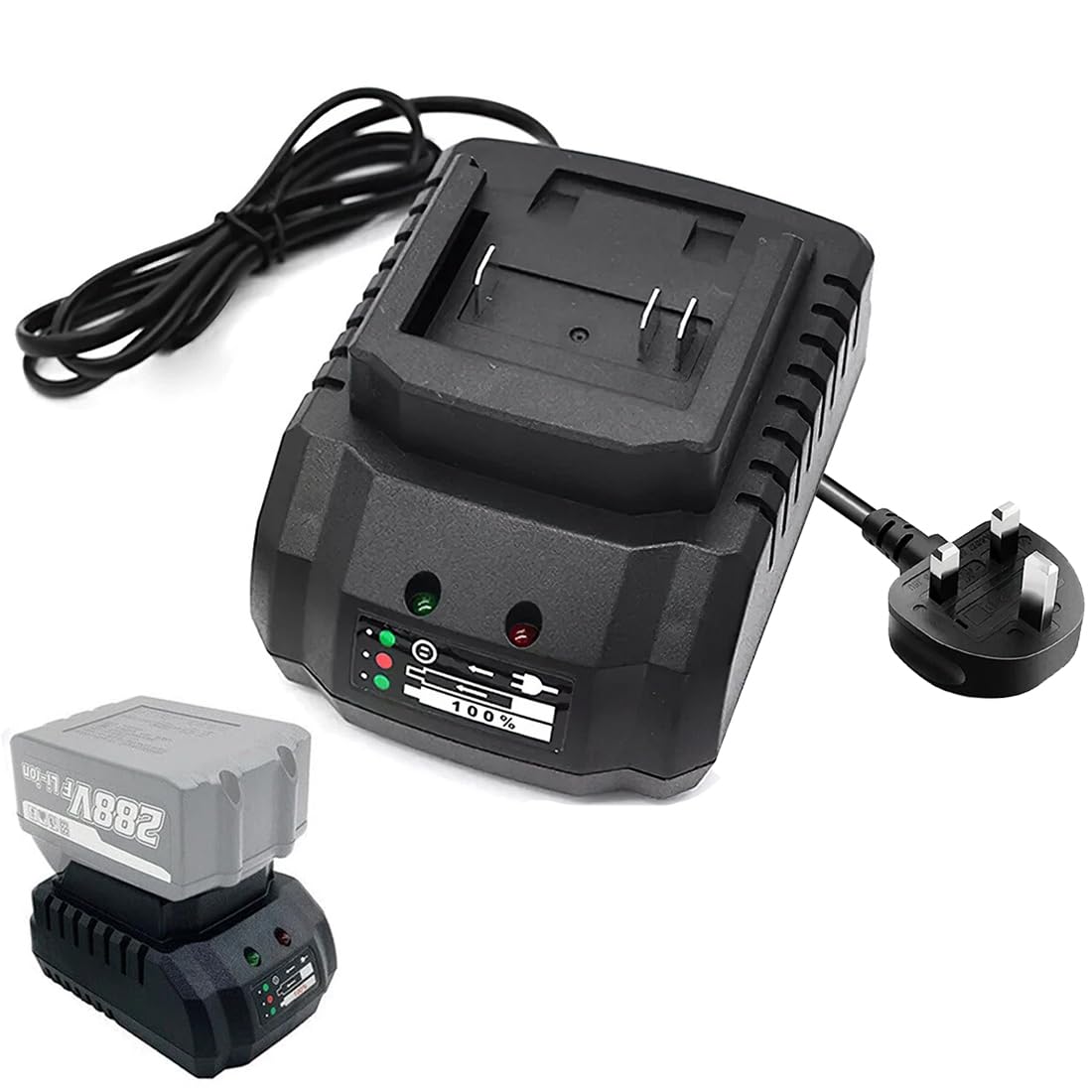 FiTspi Battery Adapter Converter Compatible with Makita 18V 21V Li-ion Battery, Fast Charging Battery Charger for BL1815 BL1830 BL1850 Li-Ion Power Tool