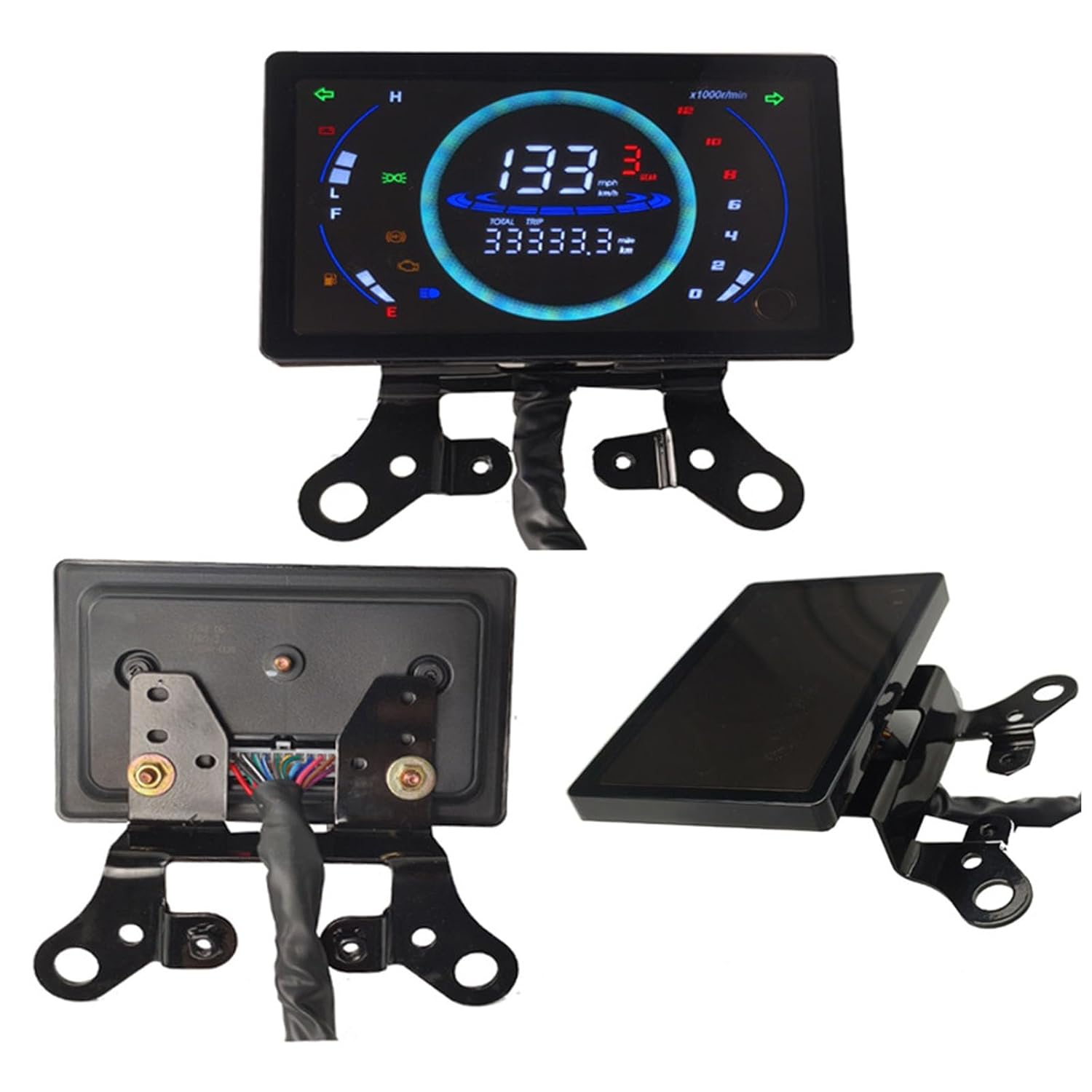 UncleS Motorbike Speedometer 0.5s Response Time High Contrast Display Impacts Resistant Design For 150 CM150 Motorcycle Speedometer For Commuting
