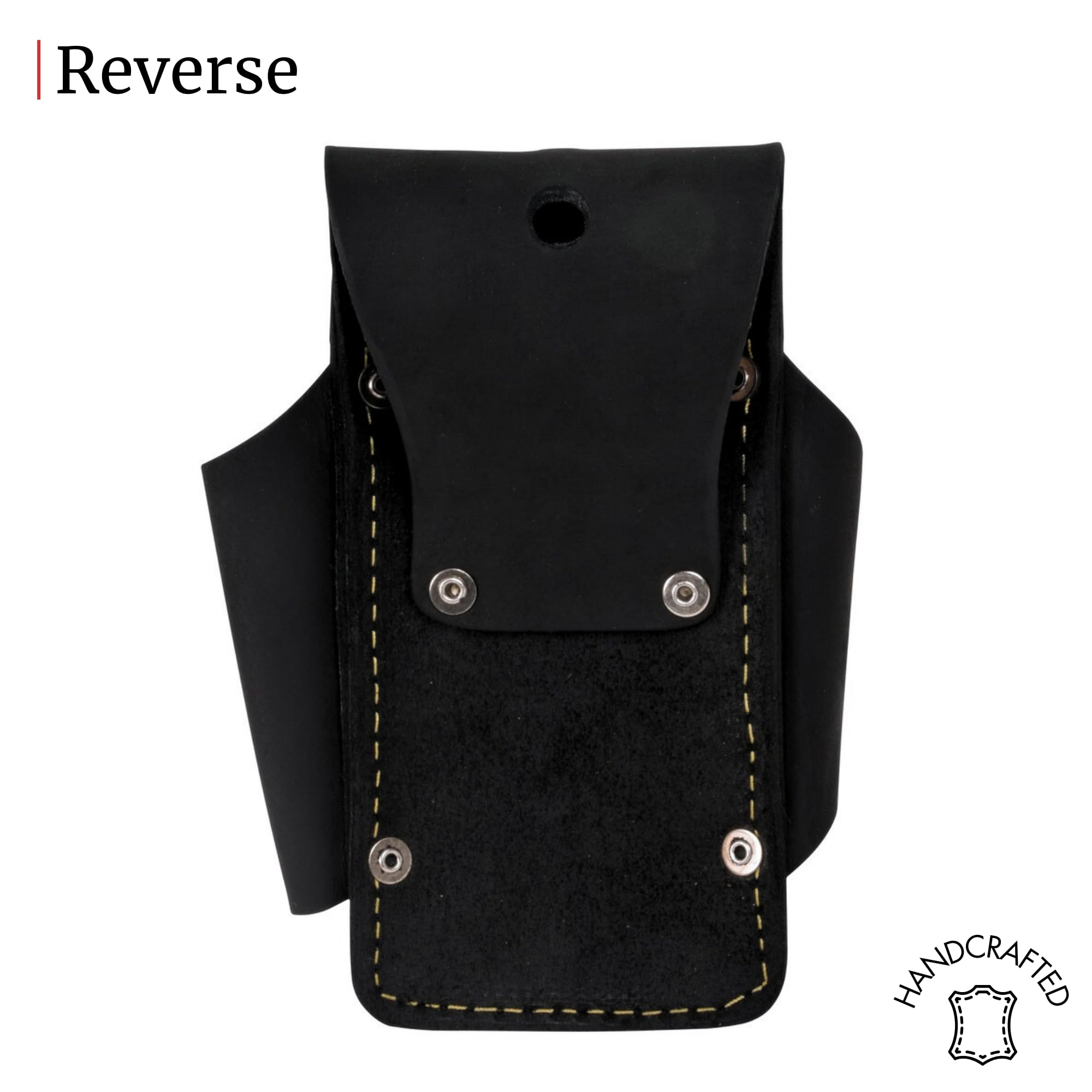 FESA Leather Nail & Screw Pouch - 2 Pocket Heavy Duty Tool Belt Holder For Carpenters & DIY