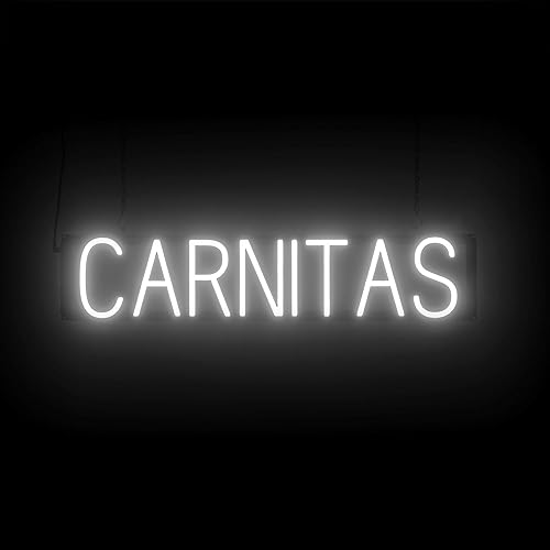 Miniatura 47 de SpellBrite MARGARITAS Letrero para restaurantes Letreros mexicanos relacionados con alimentos con aspecto neón, luz LED verde 38.7 x 6.3 pulgadas