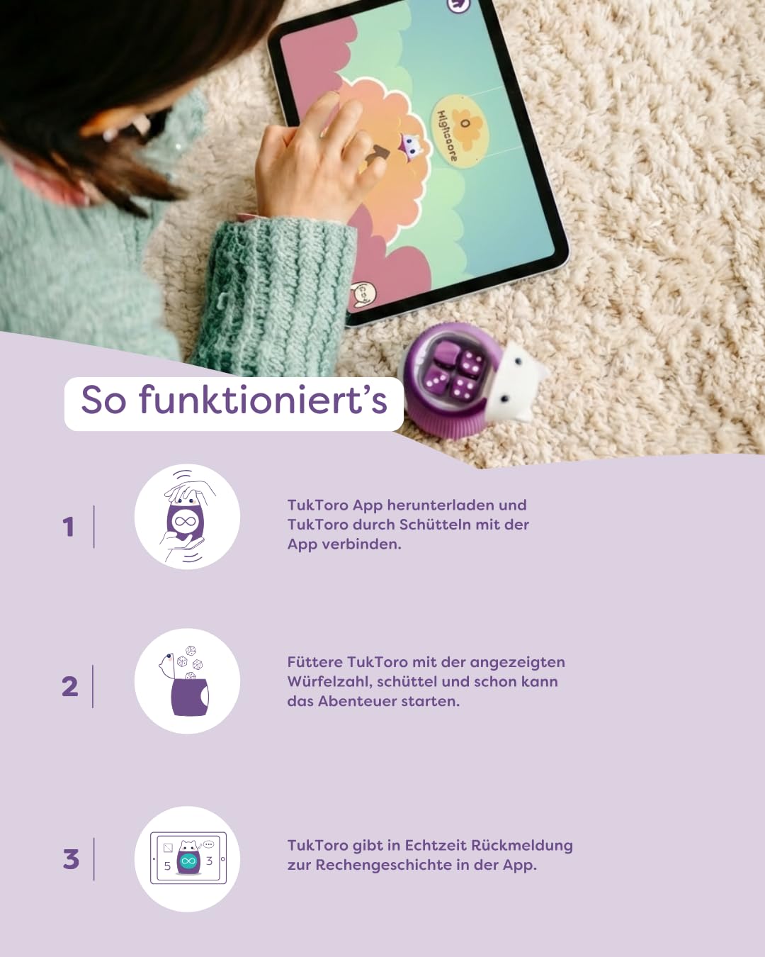 Mathe Lernbegleiter zum Zahlenlernen | Pädagogisches Spielzeug ab 3 Jahren für logisches Denken & Feinmotorik I Lernspielzeug Lernspiel für Vorschulkinder I Vorschule Lernspiel Kinder