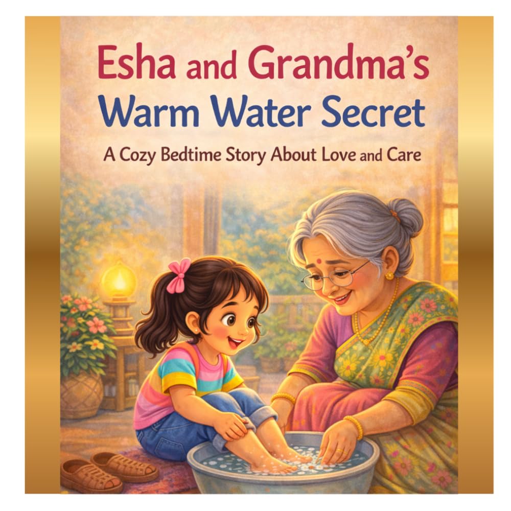 Esha and Grandma’s Warm Water Secret: A Cozy Bedtime Story for Kids About Love, Care and Healthy Habits (Esha’s Moral Adventures)