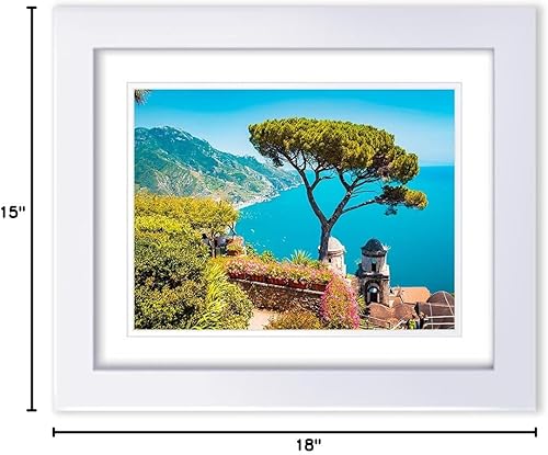 Vista 131 de ArtDirect Marco de madera negro moderno enmarcado personalizado de 12 x 14 pulgadas con tu foto o arte. Sube cualquier imagen y la imprimiremos