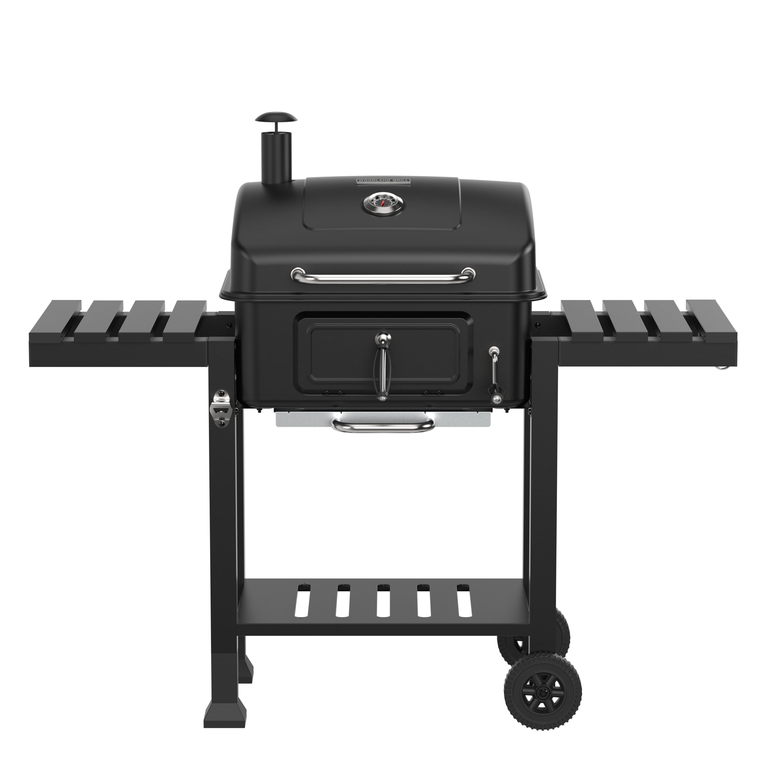 Woodland Grill Charcoal Bbq Grill With Foldable Side ShelvesBlackOc01Cbq1032 from B&Q