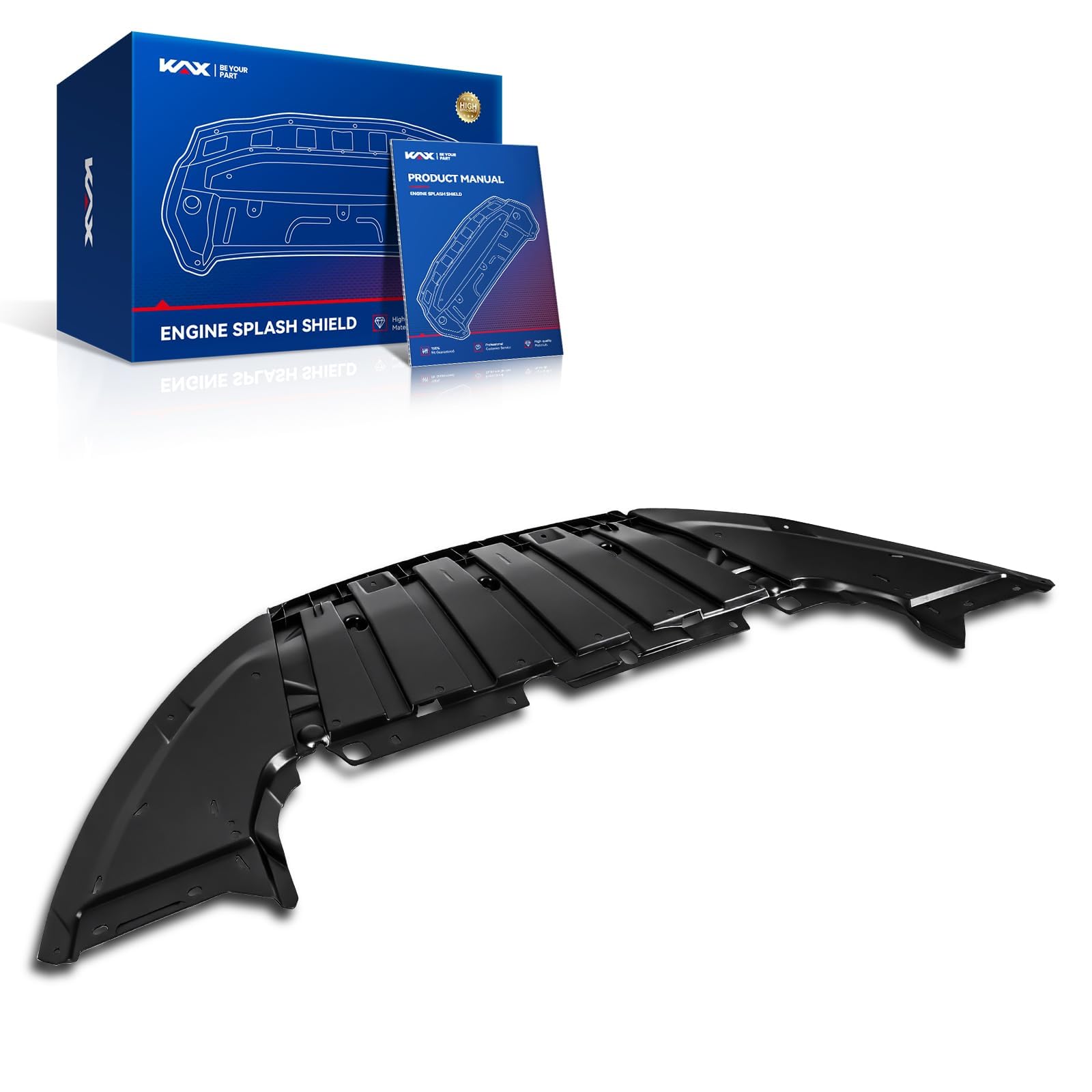 KAX Engine Splash Shield fit for 2015-2018 Ford Focus 2.0T/2.0L, 1Pc