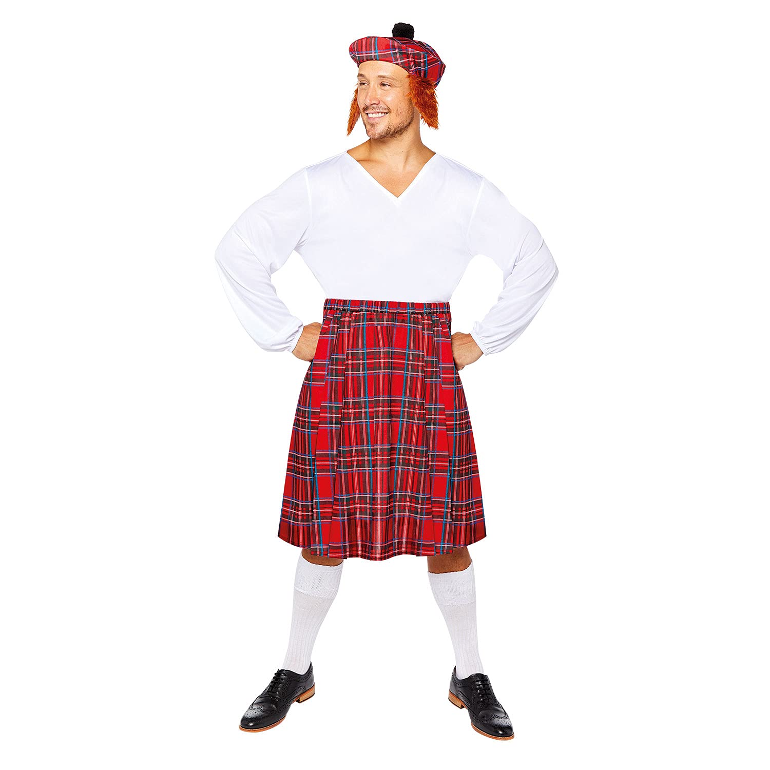 amscan (PKT) (9908734) Adult Mens Scotsman Costume Kit (Standard)