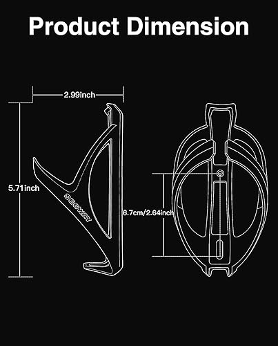 Miniatura 7 de Soporte para botella de agua compatible con Ninebot de Segway MAX G3 E3 E3 Pro ZT3 Pro F3 F3 Pro KickScooter, soporte ligero para vasos de agua para