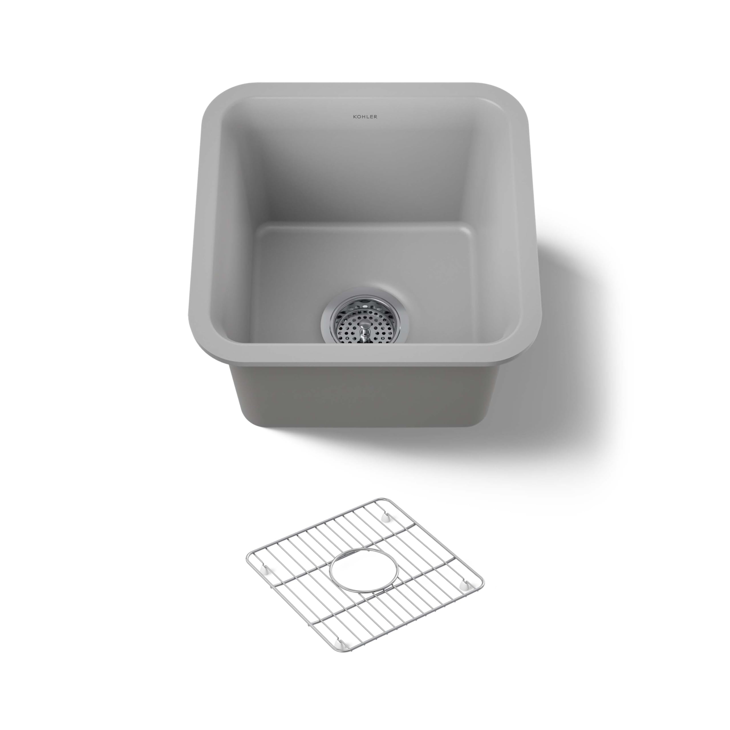 Kohler 8223-CM4 Cairn Kitchen Sink, Matte Grey