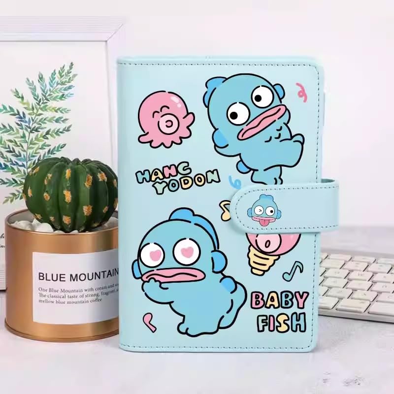 Amazon.co.jp: ハンギョドン システム手帳 PU メモ帳 バインダー A6