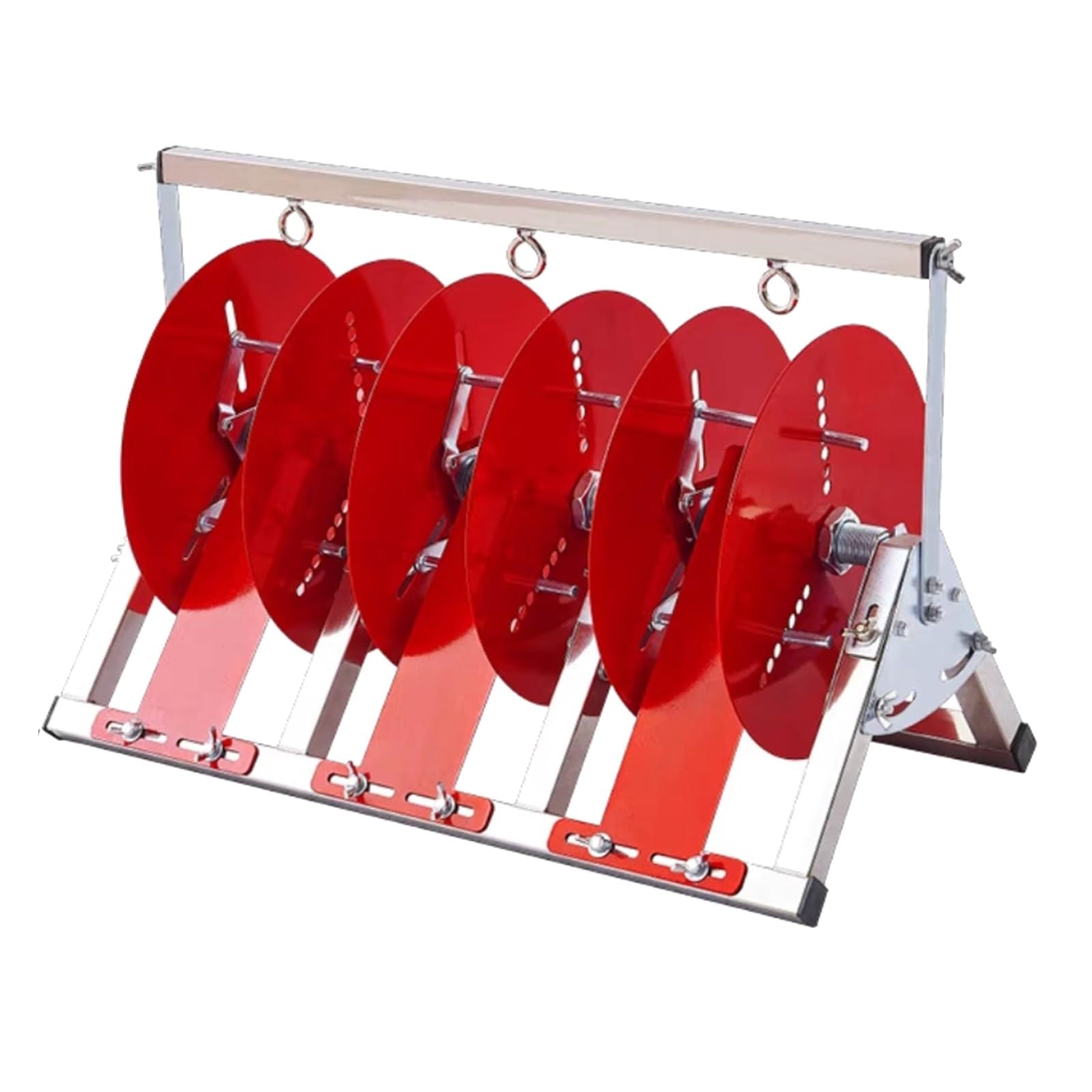 WDSOPK Wire Spool Rack with Independent Rotation Spool, Stainless Steel Cable Reel Holder for Garage/Shed/Workshop, Wire Dispenser with 1/2/ 3 Reels, Easy to Organise (3 Reels)