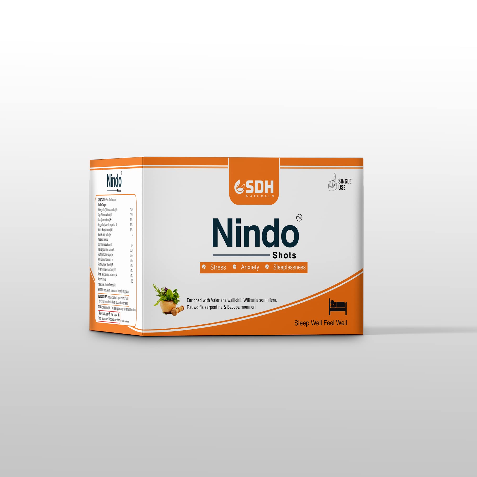 SDH Naturals Nindo Shot Anxiety inriched with Ashwagandha, Sarapgandha (B0B1B57QK9) Amazon Price History, Amazon Price Tracker