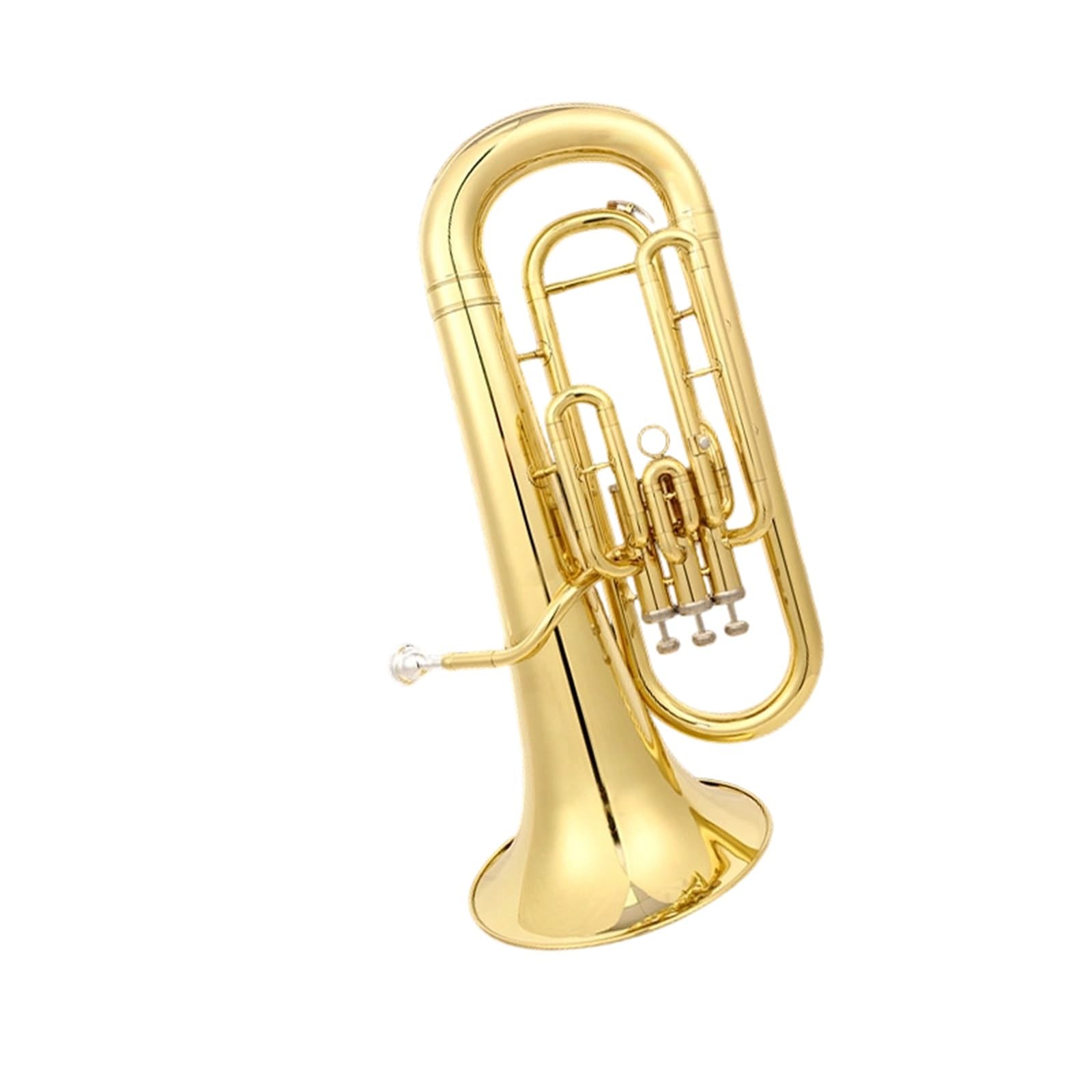 Instrumento de tuba Eufonio con acabado dorado lacado instrumento de interpretación