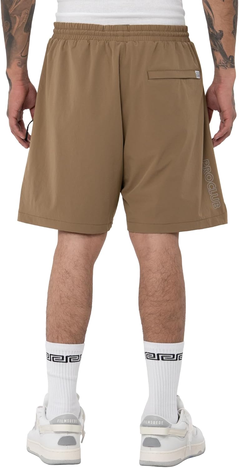 Pro Club Men's Performance Stretch Nylon Active Short - 5 1/2 Inch Inseam
