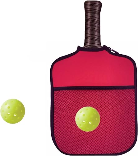 Miniatura 13 de Paquete de 2 fundas de neopreno para raqueta de pickleball Negro