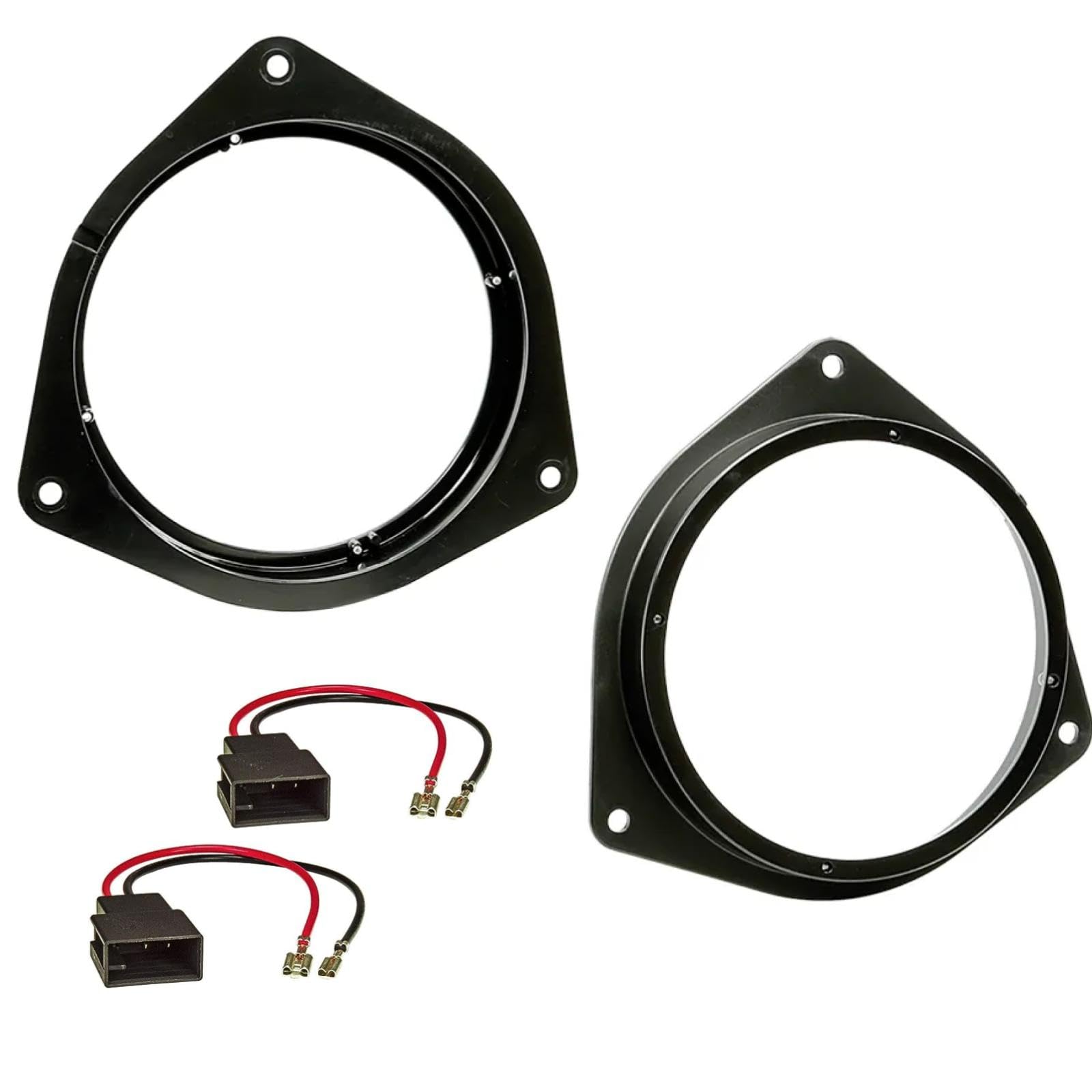 Kit Adattatori Anelli Distanziali Supporti Altoparlanti Casse Autoradio connettori per auto da 16,5 / cm 165 mm compatibile con Toyota Corolla, verso, Celica, Yaris, RAV4, Auris, IQ, Landcruiser