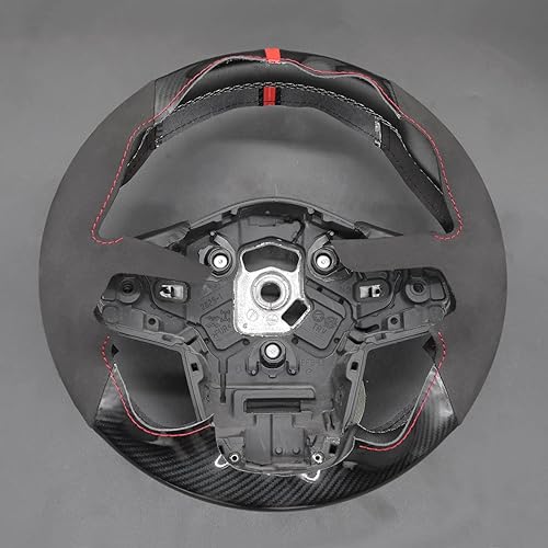 Miniatura 2 de MEWANT Funda de volante para Toyota GR Supra 2020-2022 fibra de carbono cosida a mano y gamuza