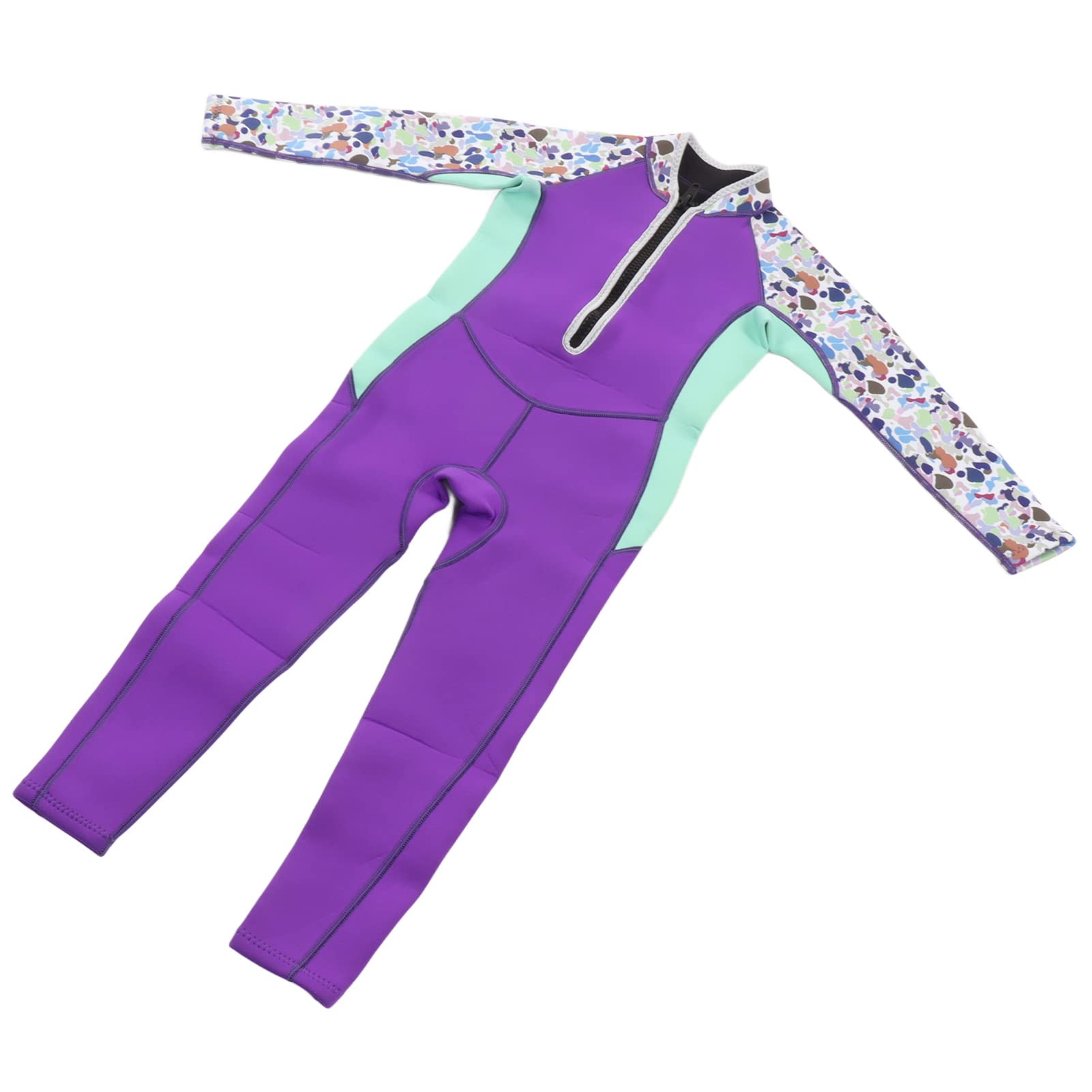 KIMISS Traje de neopreno para niños pequeños, traje de baño de neopreno de manga larga de 2,5 mm con propiedades elásticas y térmicas suaves para niños y niñas para buceo, natación, surf y