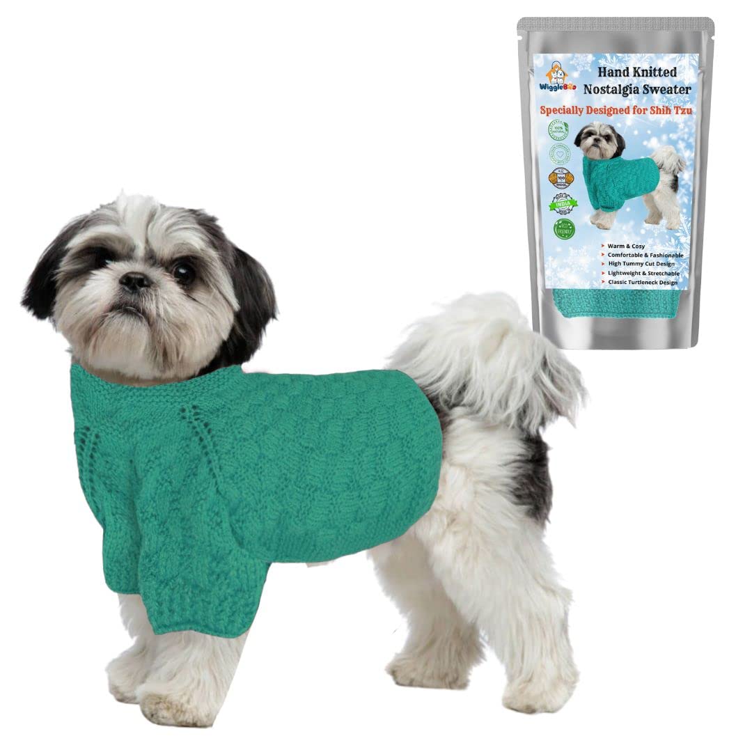 See full amazon price history chart for WiggleBoo Limited Edition for Shih Tzu Dog || Classic Hand Knitted Winter Sweater/Jacket || Specially Designed || Ultra Warm || Stylish Design || Comfortable & Soft Fabric (Green) WiggleBoo Limited Edition for Shih Tzu Dog || Classic Hand Knitted Winter Sweater/Jacket || Specially Designed || Ultra Warm || Stylish Design || Comfortable & Soft Fabric (Green) (B0BFX7SYH4) Amazon Price History, Amazon Price Tracker