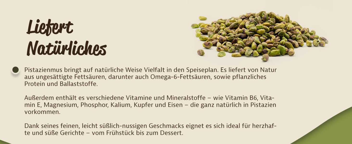 Mynatura Pistazienmus I Pistazie I Mus I Backen I Aufstrich I Topping I Vegan I Brotaufstrich I Snack I Nussmus I Im Glas (2x 500g)
