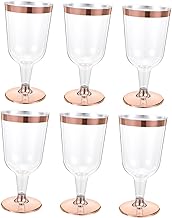 UPKOCH 6 Pçs Copo De Champanhe Descartável Copos De Champanhe De Plástico Transparente Copos De Plástico Mimosa Taças De Champanhe Taça De Cristal Copos De Casamento Copos De Coquetel
