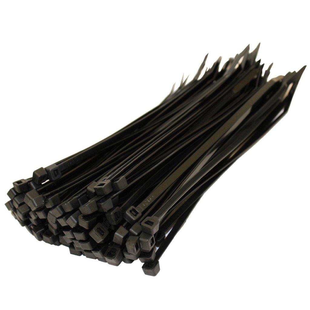 All Trade Direct Black 50 X Cable Ties 200Mm X 4.8Mm Zip Tie Bases All Sizes By