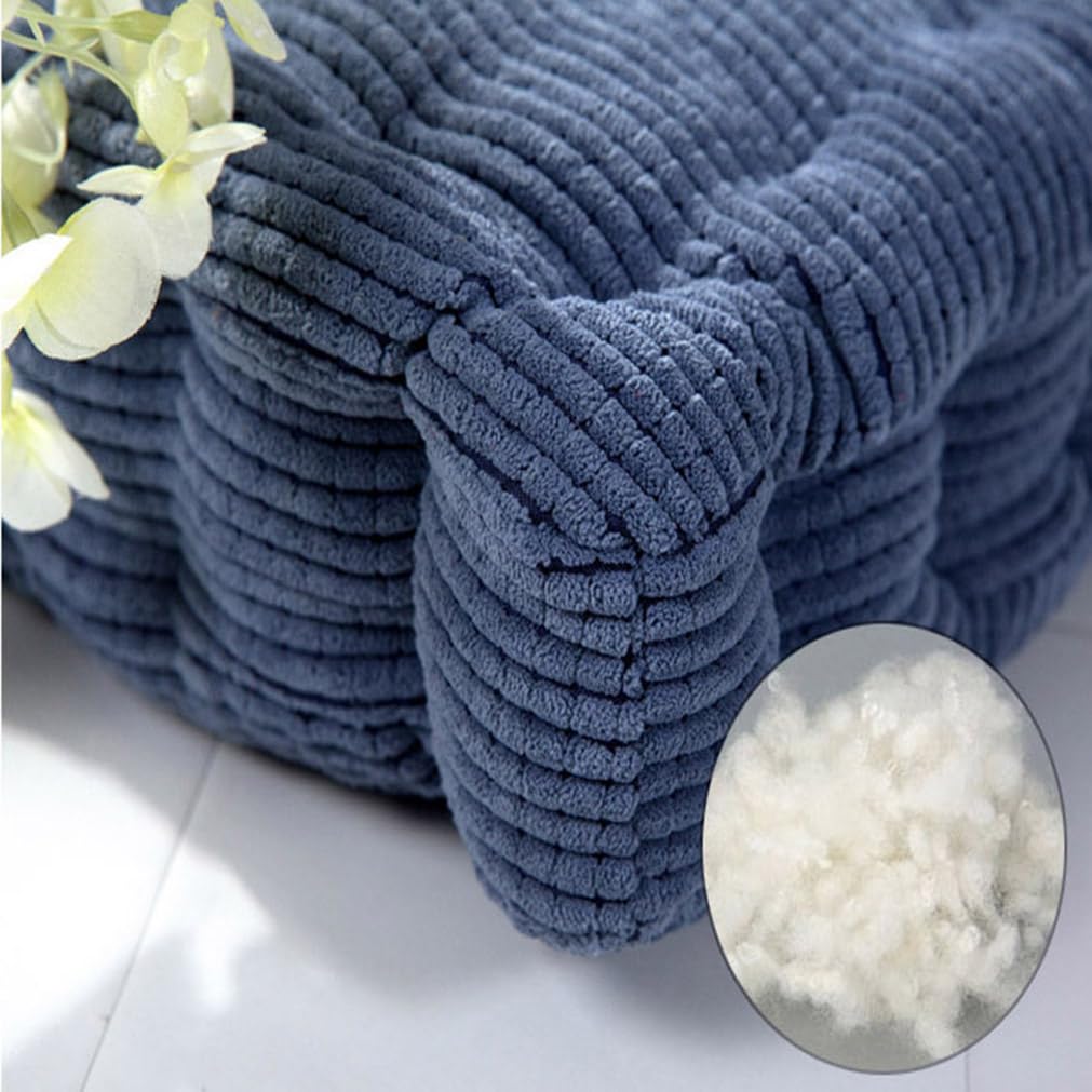 Cuscino in velluto spesso per panchina a 2/3 posti, 8 cm, per casa, pavimento, terrazza, altalena, sedia a dondolo, 110 x 30 cm, giallo decorazione per esterni