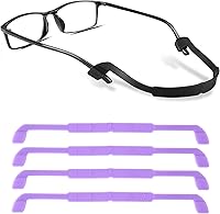 Vista 7 de lvvfit Correa de silicona antideslizante para gafas, retenedores para gafas deportivas, correas elásticas suaves para lentes de sol, para niños