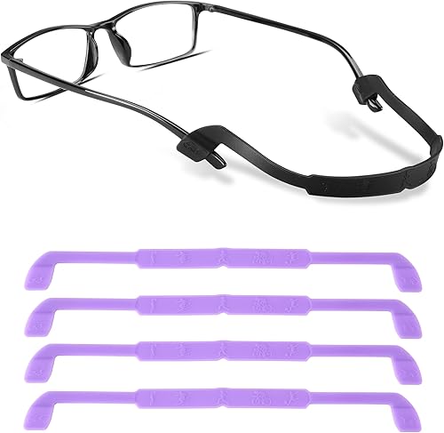Miniatura 7 de lvvfit Correa de silicona antideslizante para gafas, retenedores para gafas deportivas, correas elásticas suaves para lentes de sol, para niños