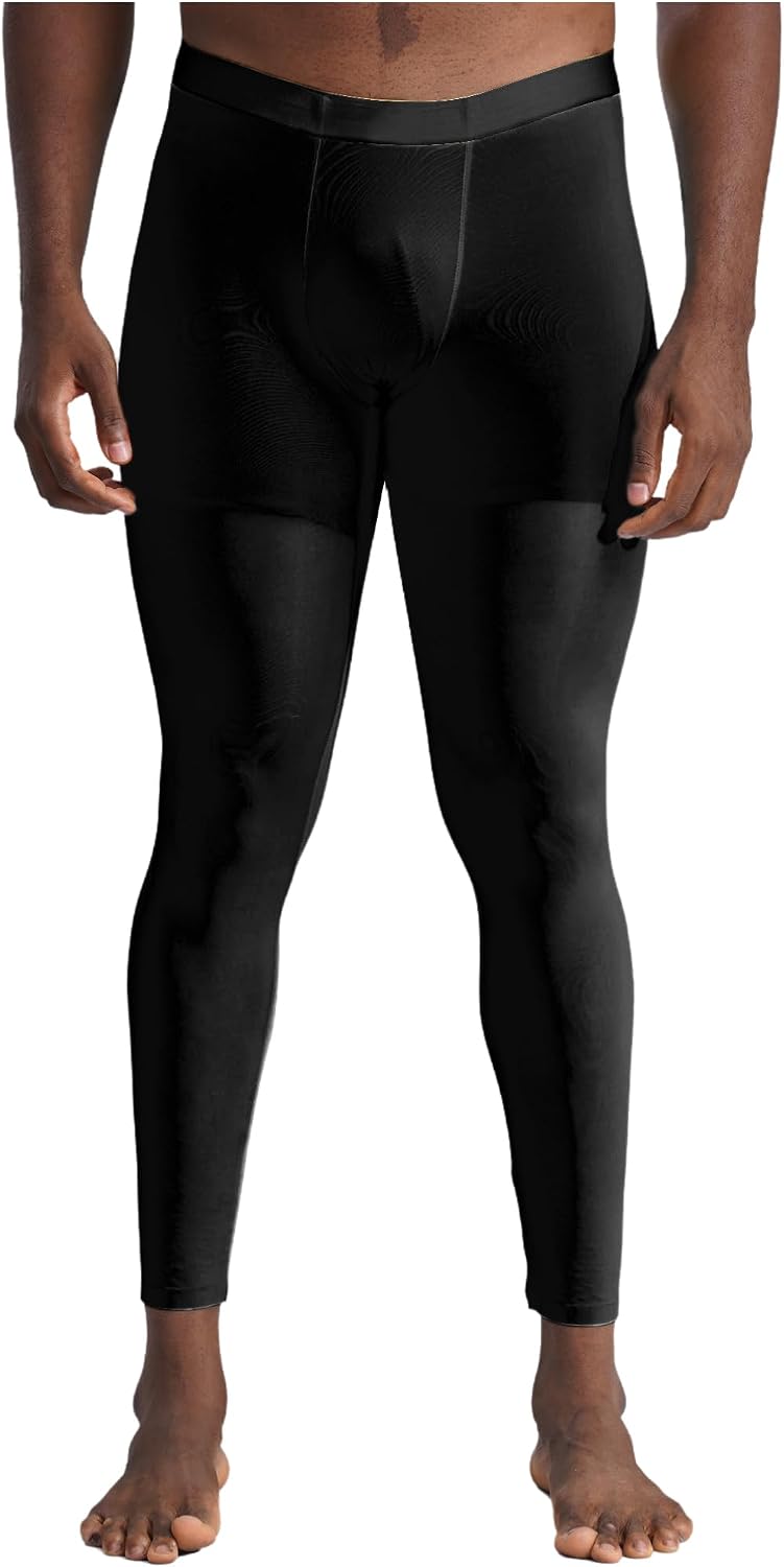 TiaoBug Men's Athletic Compression Pants Running Tights Workout Leggings for Yoga Gym Sports