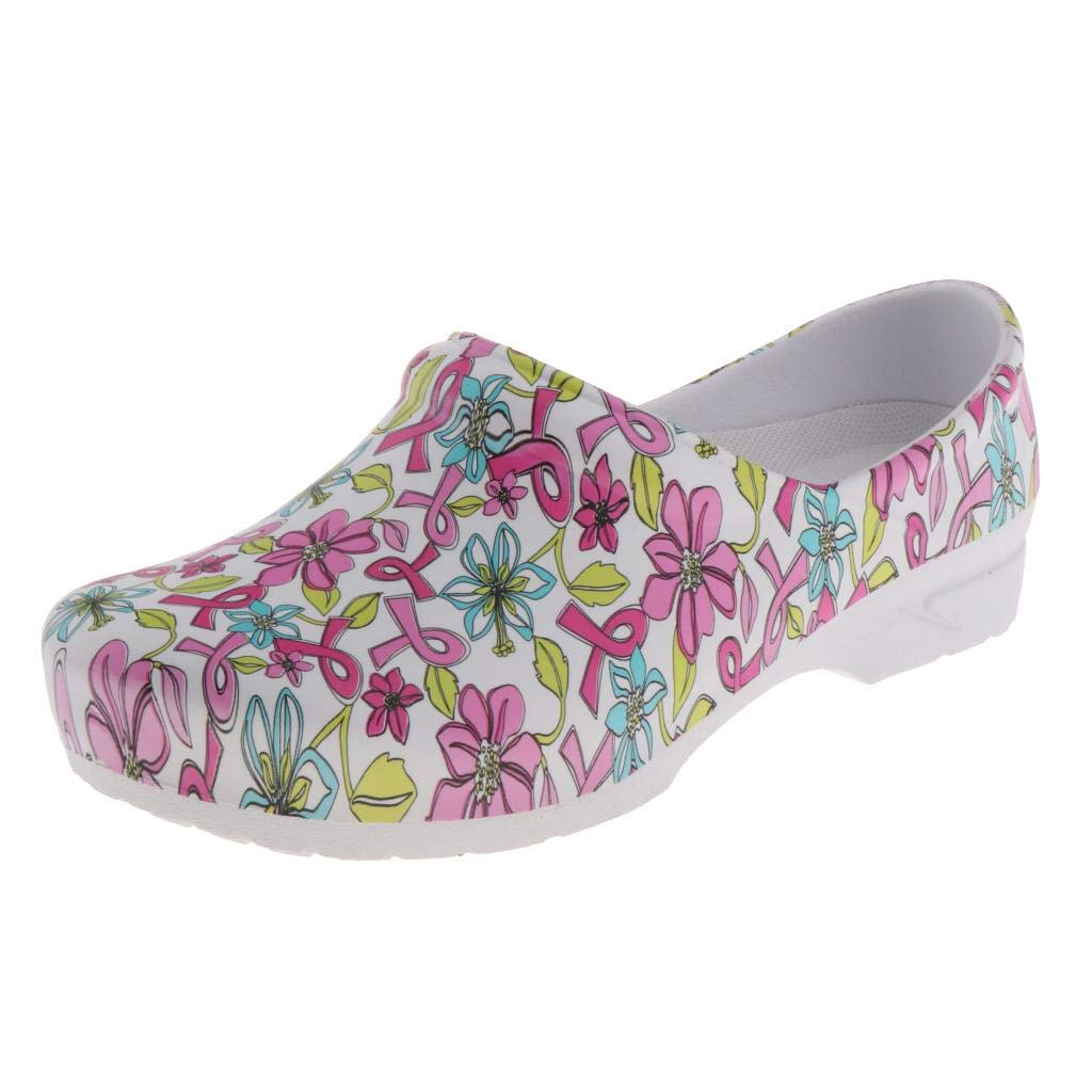 Zapatos de enfermería para mujer, con plantilla suave, para playa, zuecos 38