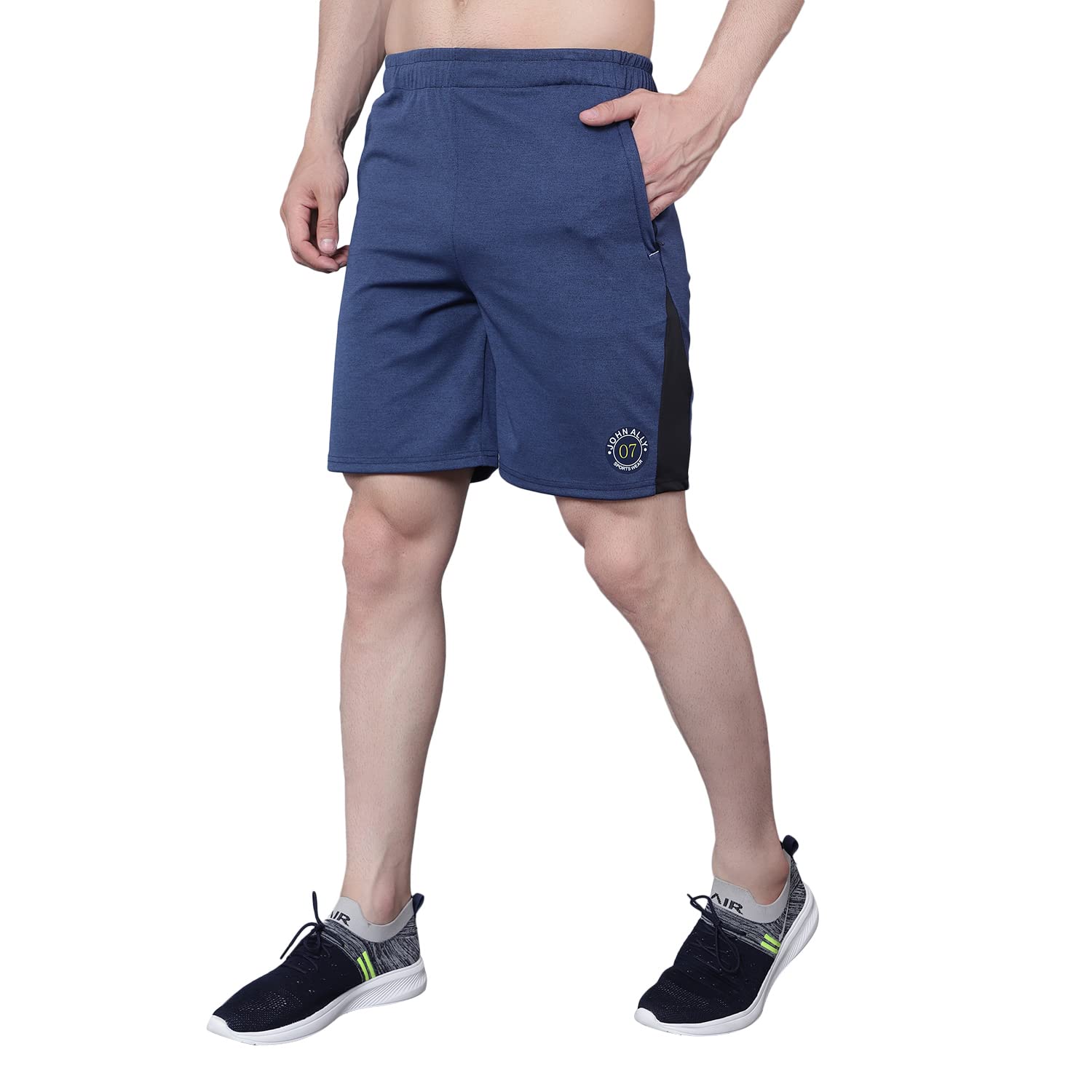 john ally Mens Gym Shorts Built with Durable Both Sider Zipper Pocket and Moisture Wicking Fabric for Workout, Yoga, Running and Lounge wear.-picture-56