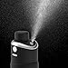 Extreme MIST - GoMist Misting & Drinking Bottle - Personal Mister - Cooling Water Bottle w/Easy-Drink Spout - Stainless-Steel Double Wall Insulated - Portable Misting - Midnight Black, 25oz/750ml